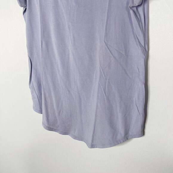 Lululemon Womens 2 Lavender Purple Crew Neck Love Tee Short Sleeve Tshirt Top - Picture 4 of 6